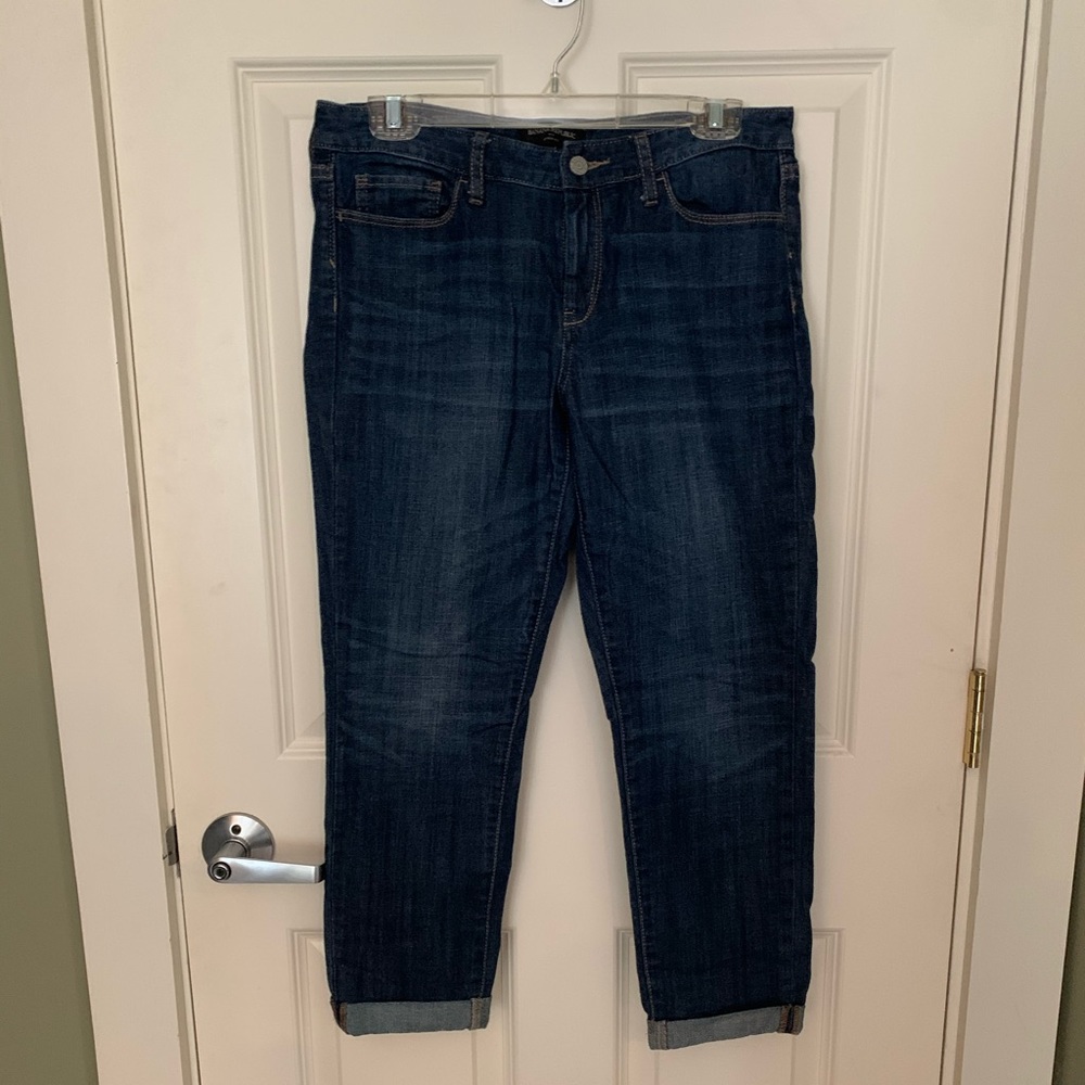 Skinny Fit Cuffed Jeans